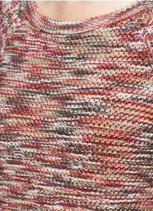 Detail View - Click To Enlarge - THEORY - 'Coella' drawstring waist space dyed sweater