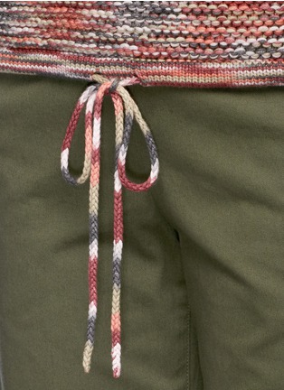 Detail View - Click To Enlarge - THEORY - 'Coella' drawstring waist space dyed sweater