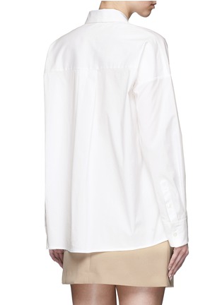 Back View - Click To Enlarge - THEORY - 'Lourah' oversized stretch poplin shirt
