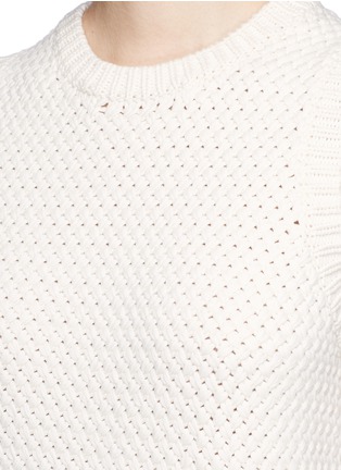Detail View - Click To Enlarge - THEORY - 'Meenara' tassel hem sleeveless knit top