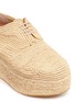 Detail View - Click To Enlarge - CLERGERIE - 'Pinto' raffia wedge platform Oxfords