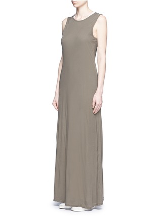 Figure View - Click To Enlarge - JAMES PERSE - Layered cotton maxi dress