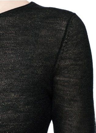 Detail View - Click To Enlarge - HELMUT LANG - 'Slim Tee' cashmere knit sweater