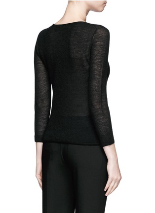 Back View - Click To Enlarge - HELMUT LANG - 'Slim Tee' cashmere knit sweater