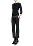 Figure View - Click To Enlarge - HELMUT LANG - 'Slim Tee' cashmere knit sweater