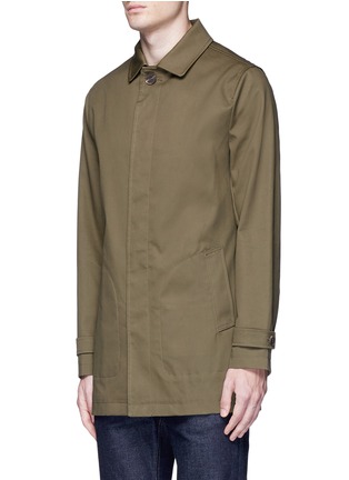 Front View - Click To Enlarge - TOPMAN - Teflon® twill Mackintosh coat