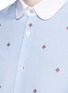 Detail View - Click To Enlarge - GUCCI - Bee jacquard stripe shirt