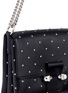 Detail View - Click To Enlarge - ALEXANDER MCQUEEN - Twin skull stud leather chain satchel