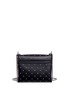 Back View - Click To Enlarge - ALEXANDER MCQUEEN - Twin skull stud leather chain satchel
