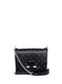 Main View - Click To Enlarge - ALEXANDER MCQUEEN - Twin skull stud leather chain satchel