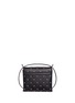 Back View - Click To Enlarge - ALEXANDER MCQUEEN - Twin skull stud leather crossbody bag
