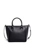 Detail View - Click To Enlarge - ALEXANDER MCQUEEN - 'Inside Out' top zip leather shopper tote