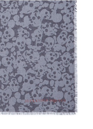 Detail View - Click To Enlarge - ALEXANDER MCQUEEN - Camouflage skull modal-silk scarf