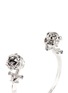 Detail View - Click To Enlarge - ALEXANDER MCQUEEN - Star dust twin skull cuff