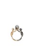 Main View - Click To Enlarge - ALEXANDER MCQUEEN - Swarovski pearl double skeleton ring