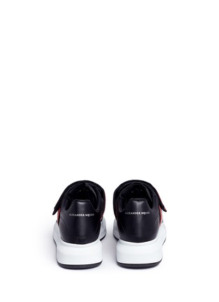 Back View - Click To Enlarge - ALEXANDER MCQUEEN - 'Larry' stud strap platform leather sneakers