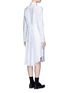 Back View - Click To Enlarge - THOM BROWNE  - Classic pleated bottom cotton Oxford shirt dress