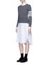 Figure View - Click To Enlarge - THOM BROWNE  - Classic pleated bottom cotton Oxford shirt dress