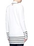 Back View - Click To Enlarge - THOM BROWNE  - Ottoman stripe wool cardigan