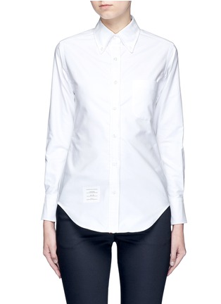 Main View - Click To Enlarge - THOM BROWNE  - Cotton Oxford shirt