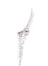 Detail View - Click To Enlarge - CRISTINAORTIZ - Diamond 18k white gold mismatched feather earrings