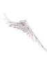 Detail View - Click To Enlarge - CRISTINAORTIZ - Diamond 18k white gold mismatched feather earrings