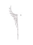Main View - Click To Enlarge - CRISTINAORTIZ - Diamond 18k white gold mismatched feather earrings