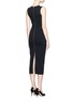 Back View - Click To Enlarge - VICTORIA BECKHAM - 'Elite' piped trim knit dress