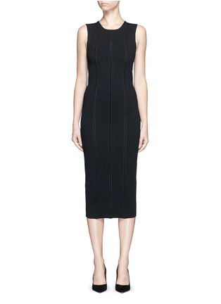 Main View - Click To Enlarge - VICTORIA BECKHAM - 'Elite' piped trim knit dress