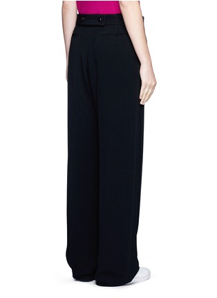 Back View - Click To Enlarge - VICTORIA BECKHAM - Wide leg cady crepe pants
