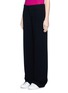 Front View - Click To Enlarge - VICTORIA BECKHAM - Wide leg cady crepe pants