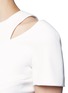 Detail View - Click To Enlarge - VICTORIA BECKHAM - Curve seam fitted cutout shoulder dress