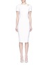 Main View - Click To Enlarge - VICTORIA BECKHAM - Curve seam fitted cutout shoulder dress