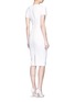Figure View - Click To Enlarge - VICTORIA BECKHAM - Curve seam fitted cutout shoulder dress