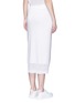 Back View - Click To Enlarge - VICTORIA BECKHAM - Cable knit trim pencil skirt