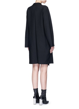 Back View - Click To Enlarge - VICTORIA, VICTORIA BECKHAM - Tie front twill coat