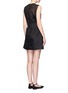 Back View - Click To Enlarge - VICTORIA, VICTORIA BECKHAM - Paperbag waist embroidered gauze dress