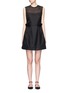 Main View - Click To Enlarge - VICTORIA, VICTORIA BECKHAM - Paperbag waist embroidered gauze dress