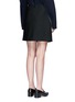 Back View - Click To Enlarge - VICTORIA, VICTORIA BECKHAM - Tie front twill skirt