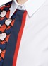 Detail View - Click To Enlarge - VICTORIA, VICTORIA BECKHAM - Patchwork print colourblock cotton shirt