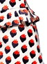 Detail View - Click To Enlarge - VICTORIA, VICTORIA BECKHAM - Pleat trim strawberry jacquard skirt