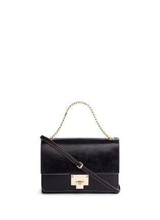 Main View - Click To Enlarge - JIMMY CHOO - 'Rebel' small washed crinkled leather shoulder bag