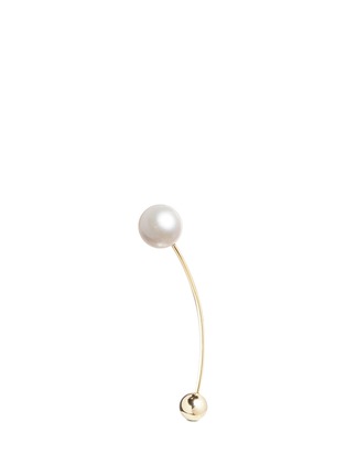 Main View - Click To Enlarge - SOPHIE BILLE BRAHE - Elipse' pearl 14k gold single earring