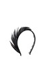 Figure View - Click To Enlarge - YUNOTME - 'Lisbeth' feather trim velvet headband