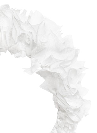 Detail View - Click To Enlarge - YUNOTME - 'Flock' Chinese print ruffle silk headband