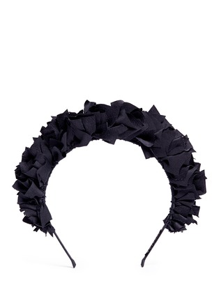 Main View - Click To Enlarge - YUNOTME - 'Flock' ruffle silk headband