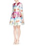 Figure View - Click To Enlarge - - - Bambino sketch print silk mikado dress