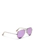Figure View - Click To Enlarge - RAY-BAN - 'Aviator Flash Lenses' metal sunglasses
