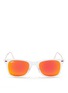 Main View - Click To Enlarge - RAY-BAN - 'Wayfarer Lightray' translucent acetate mirror sunglasses