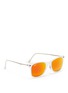 Figure View - Click To Enlarge - RAY-BAN - 'Wayfarer Lightray' translucent acetate mirror sunglasses